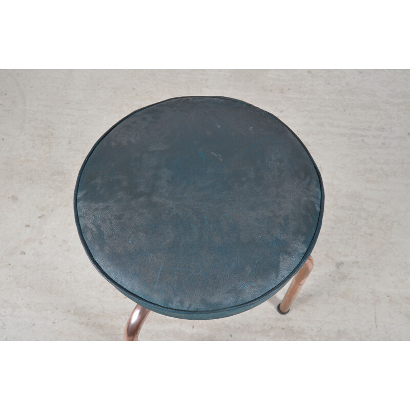 Vintage industrial copper stool