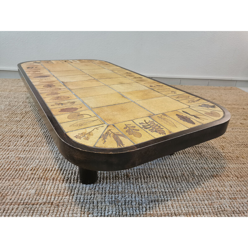 Vintage ceramic coffee table by Roger Capron 1970s