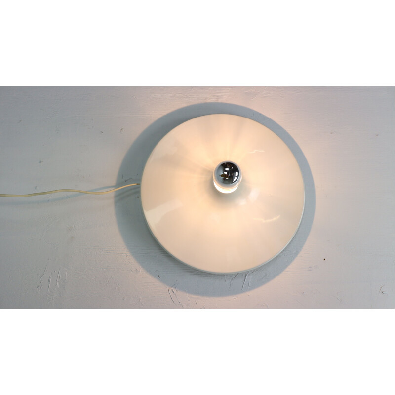 Vintage white wall or ceiling lamp by Gianluigi Gorgoni for Stilnovo, Italy 1970