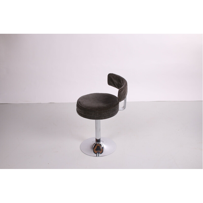 Tabouret pivotant vintage pour coiffeuse 1960