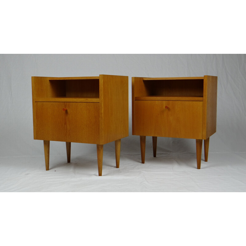 Pair of vintage teak side tables