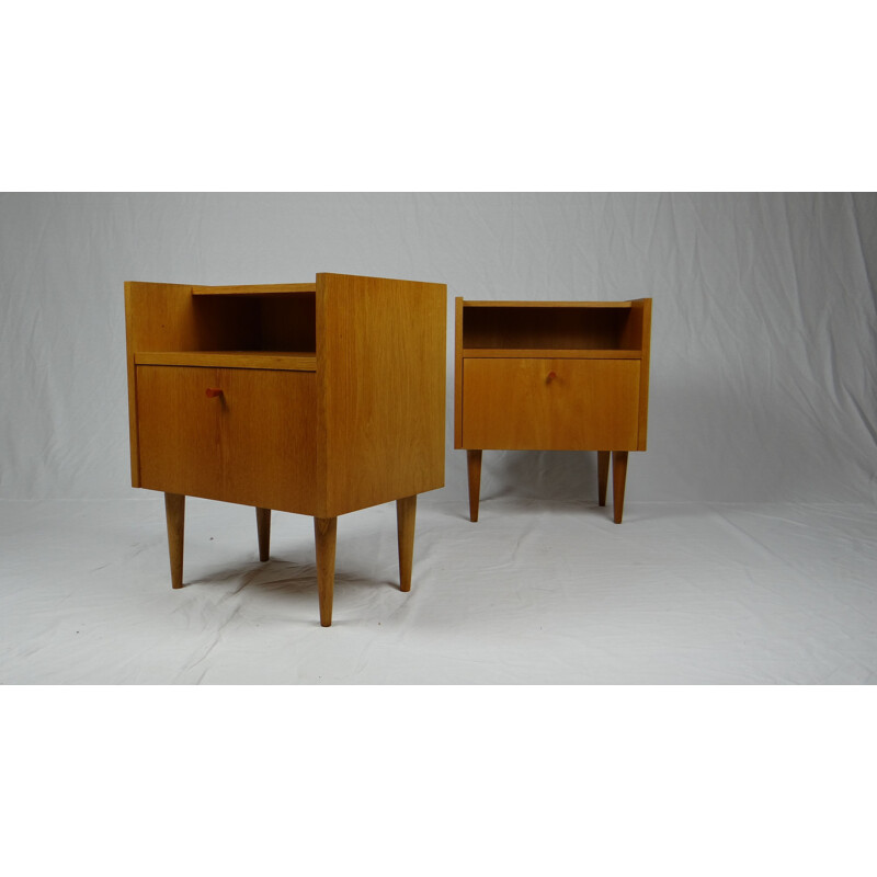 Pair of vintage teak side tables