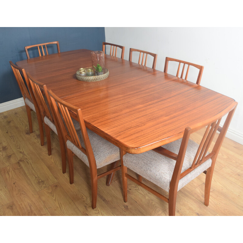 Vintage Gordon Russell Heals Extending Table & 8 Chairs