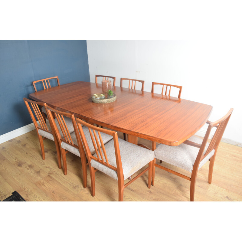 Vintage Gordon Russell Heals Extending Table & 8 Chairs