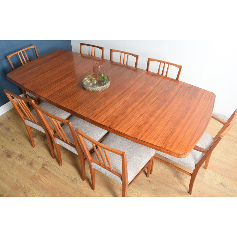 Vintage Gordon Russell Heals Extending Table & 8 Chairs