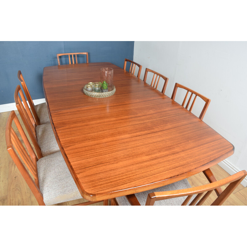 Vintage Gordon Russell Heals Extending Table & 8 Chairs