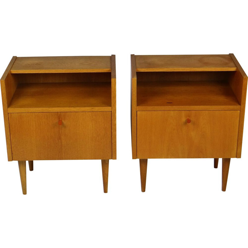 Pair of vintage teak side tables