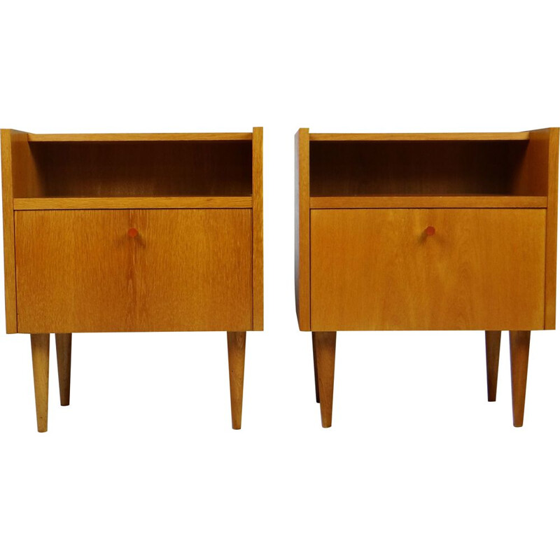 Pair of vintage teak side tables