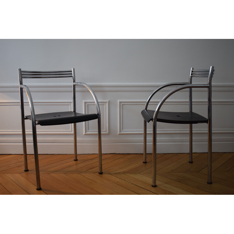 Paire de chaises vintage Fancesca Spanish II de Philippe Starck pour Baleri 1984