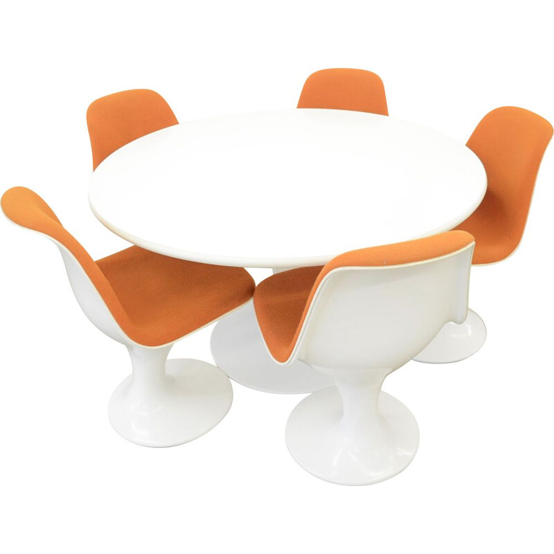 Vintage 'Orbit' dining set space age Herman Miller 1960s