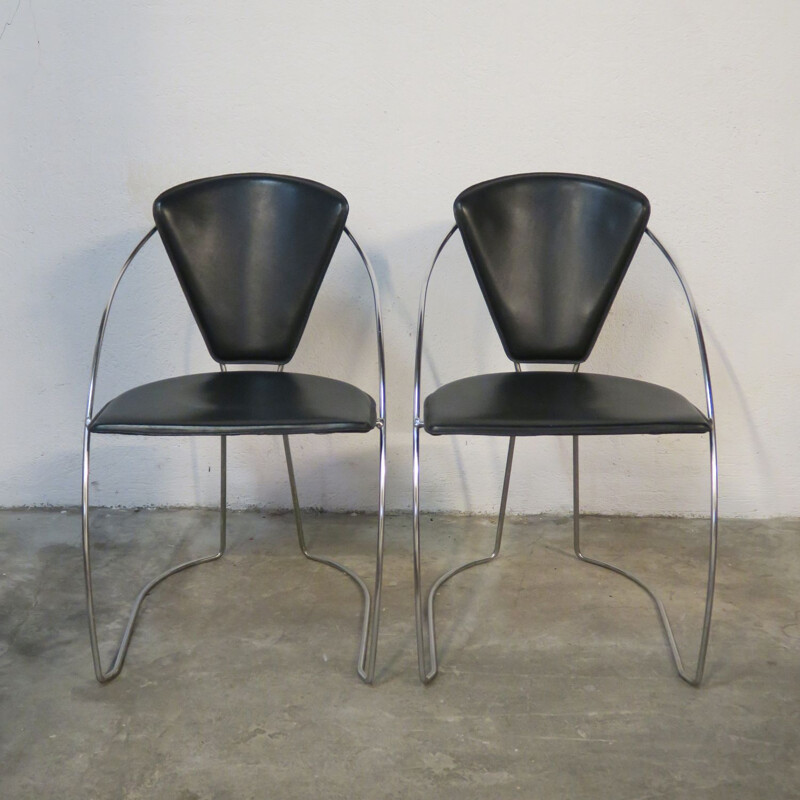 Pair of vintage chair Arrben 1980s