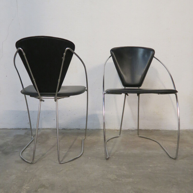 Pair of vintage chair Arrben 1980s