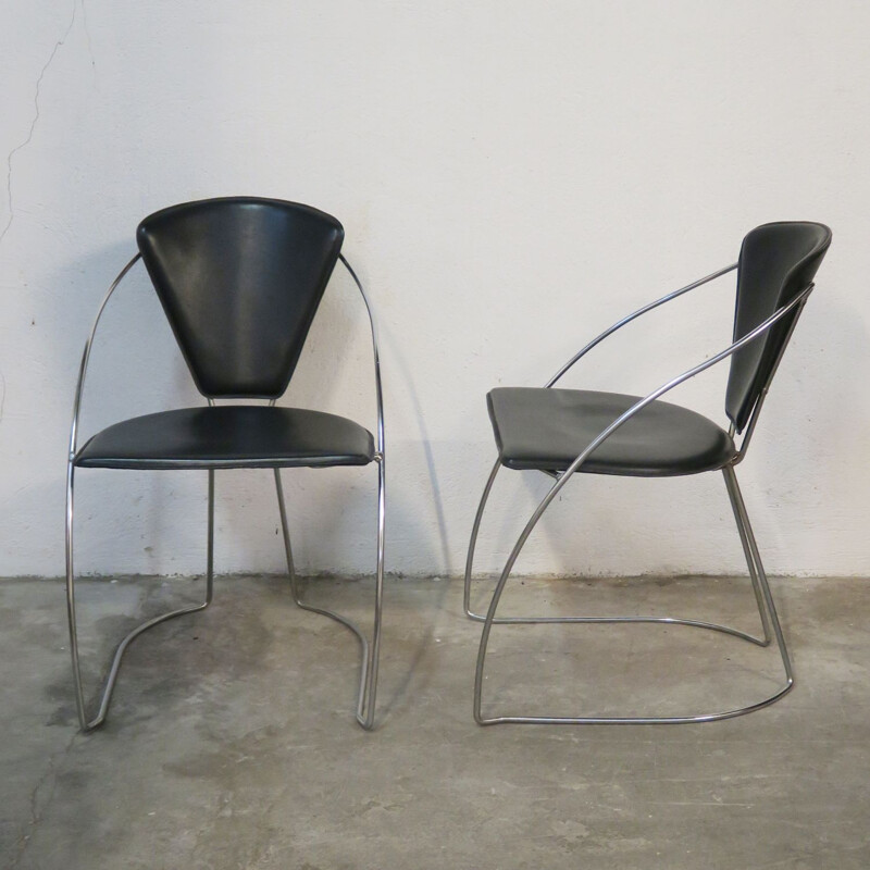 Pair of vintage chair Arrben 1980s