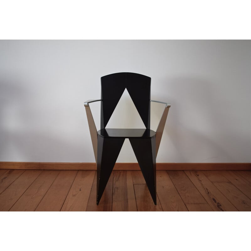 Pair of vintage chairs by Adriano and Paolo Suman for Giorgetti 1980s