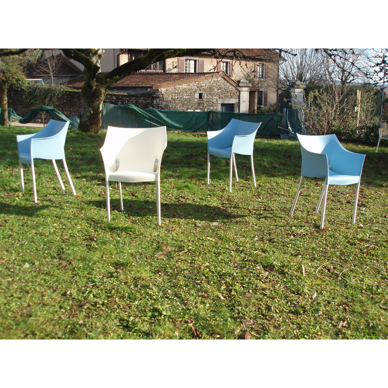Set of 4 vintage armchairs Dr No Starck