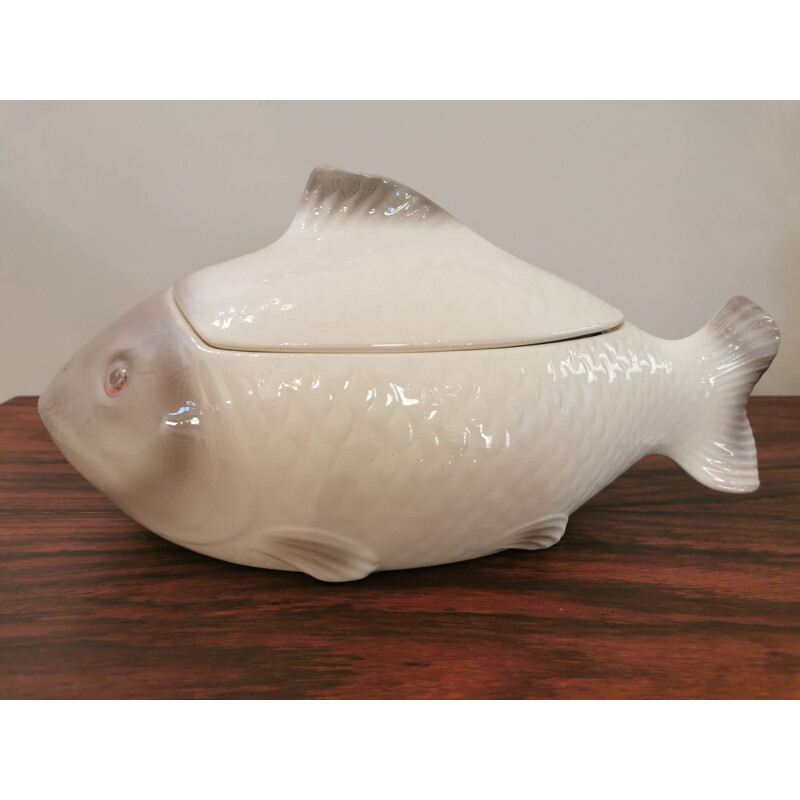 Vintage Waechtersbach fish soup tureen in cramwood W Germany 1970s