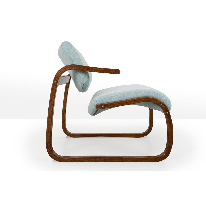 Vintage beech lounge armchair by Oddvin Rykken, Norway 1970