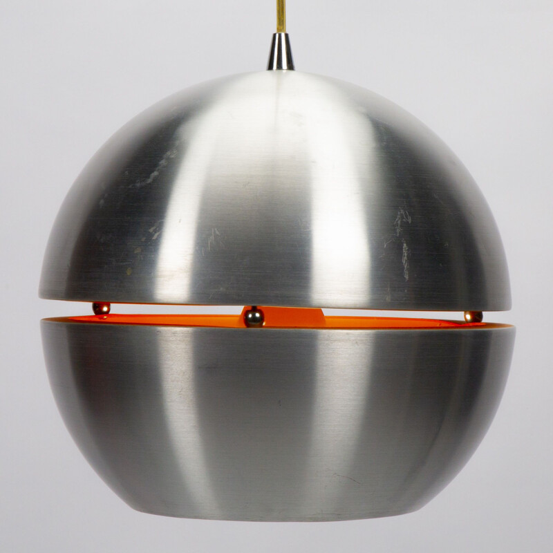 Vintage round metal space age suspension