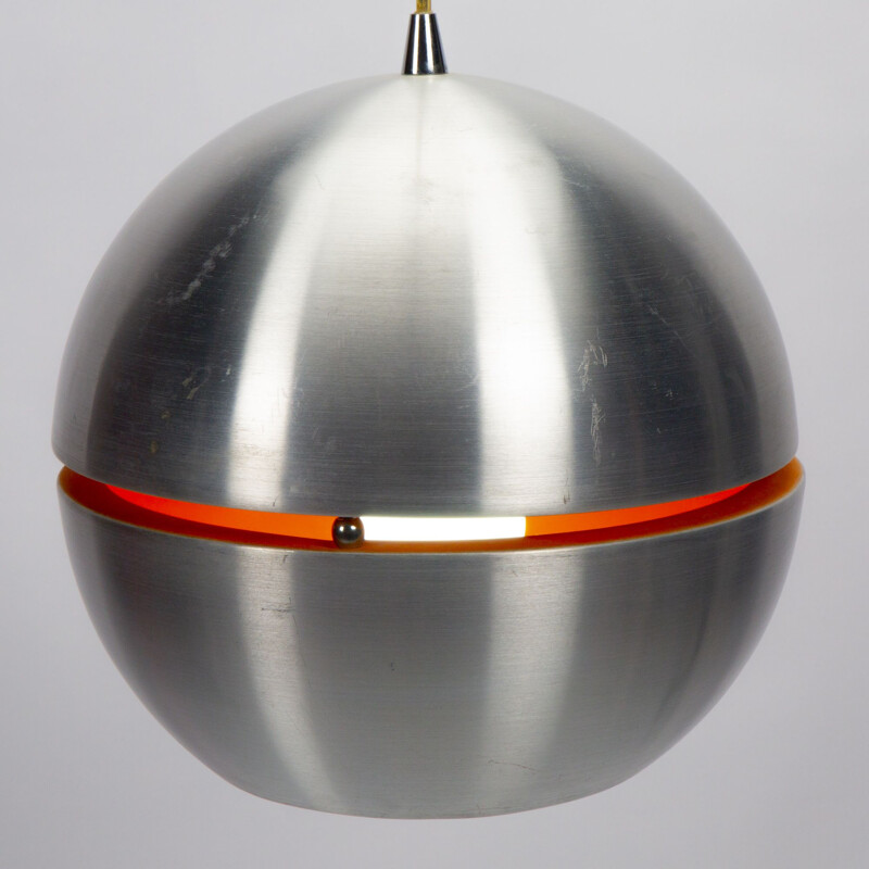 Vintage round metal space age suspension