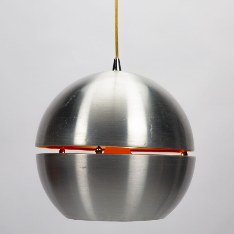 Vintage round metal space age suspension