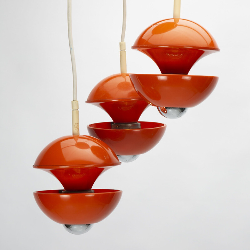 Klaus Hempel's vintage orange pendant for Emperor Leuchten