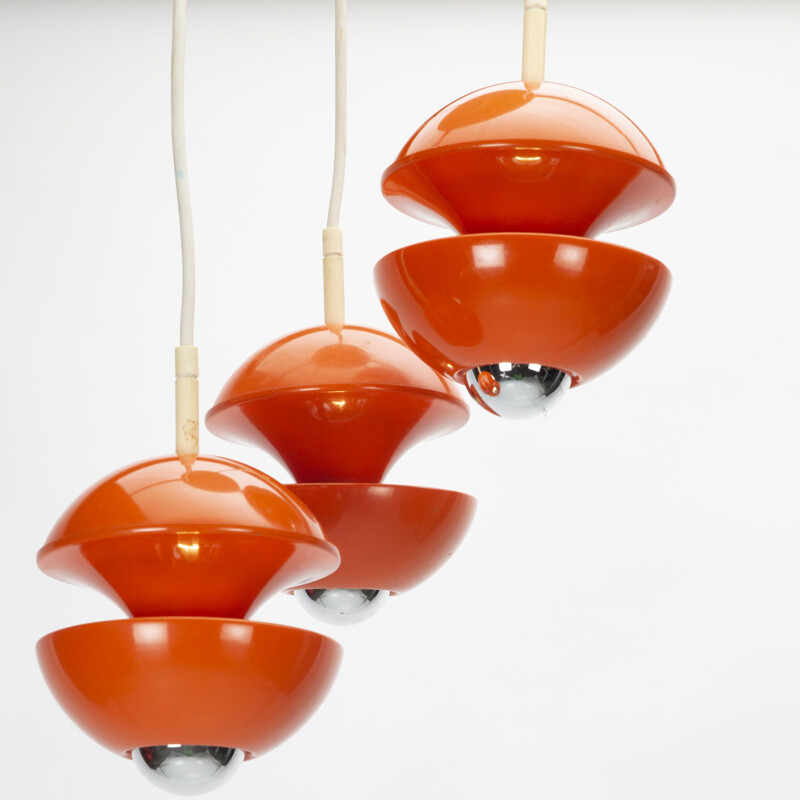 Klaus Hempel's vintage orange pendant for Emperor Leuchten