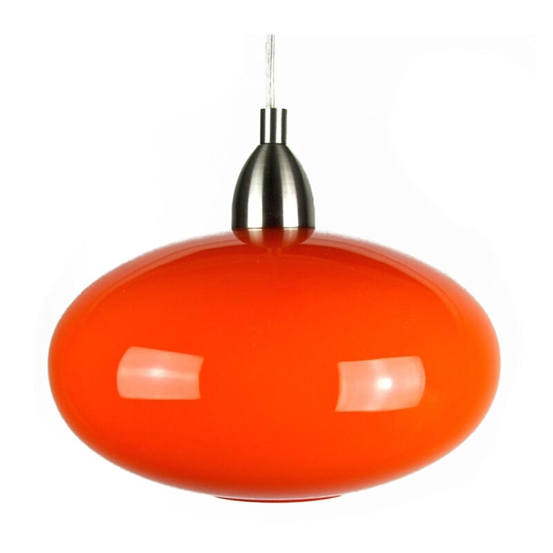 Vintage oranje Naronickel hanglamp voor Eglo