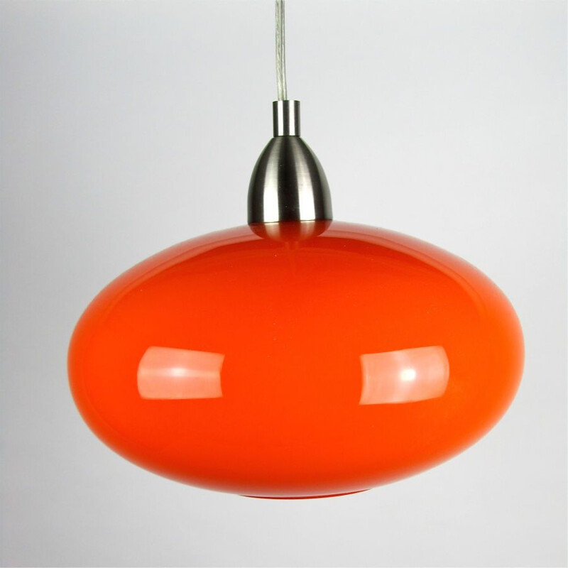 Vintage oranje Naronickel hanglamp voor Eglo