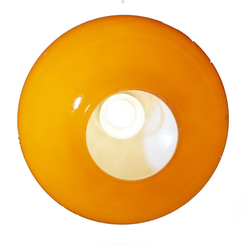 Vintage oranje Naronickel hanglamp voor Eglo