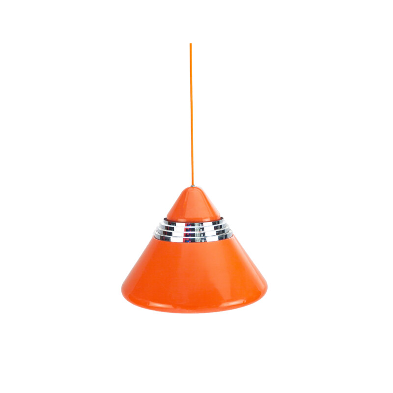 Vintage Red Cone Pendant Lamp by Kazuo Motozawa for Staff 1970s