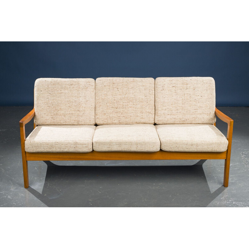 Vintage Senator teak sofa by Ole Wanscher for Cado upholstery