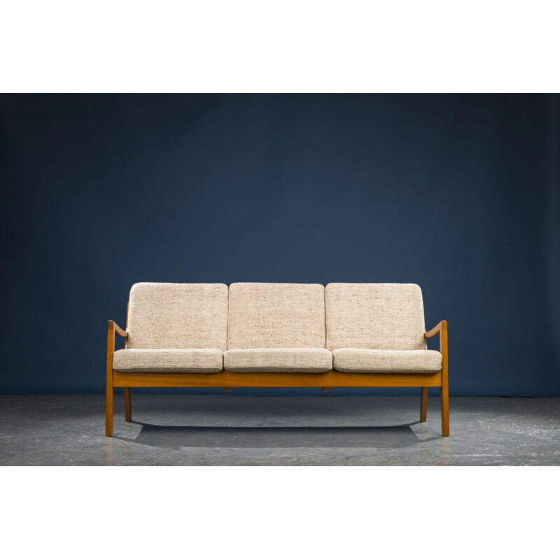 Vintage Senator teak sofa by Ole Wanscher for Cado upholstery