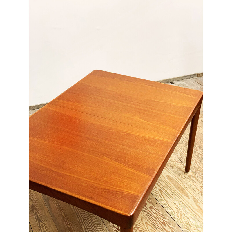 Mid Century Teak Extendable Dining Table H.W. Klein for Bramin