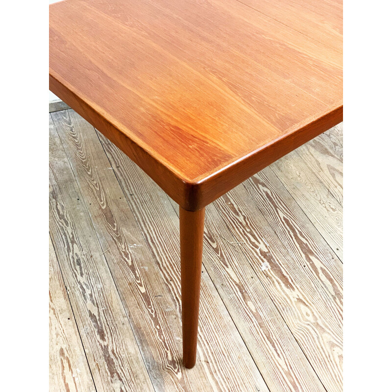 Mid Century Teak Extendable Dining Table H.W. Klein for Bramin