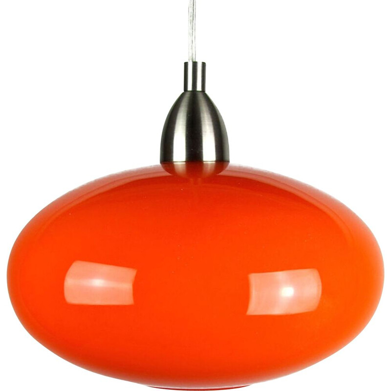 Vintage oranje Naronickel hanglamp voor Eglo