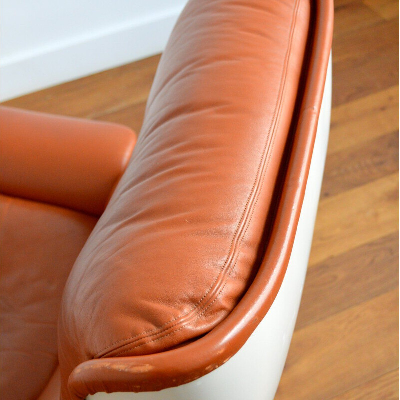 Vintage Orchid armchair by Michel Cadestin for Airborne 1970