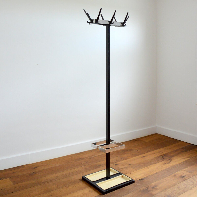 Vintage coat rack on stand 1950