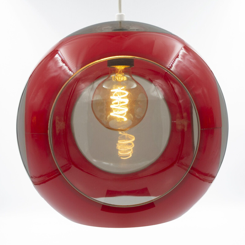 Vintage Luigi Colani's ball pendant lamp 1970s