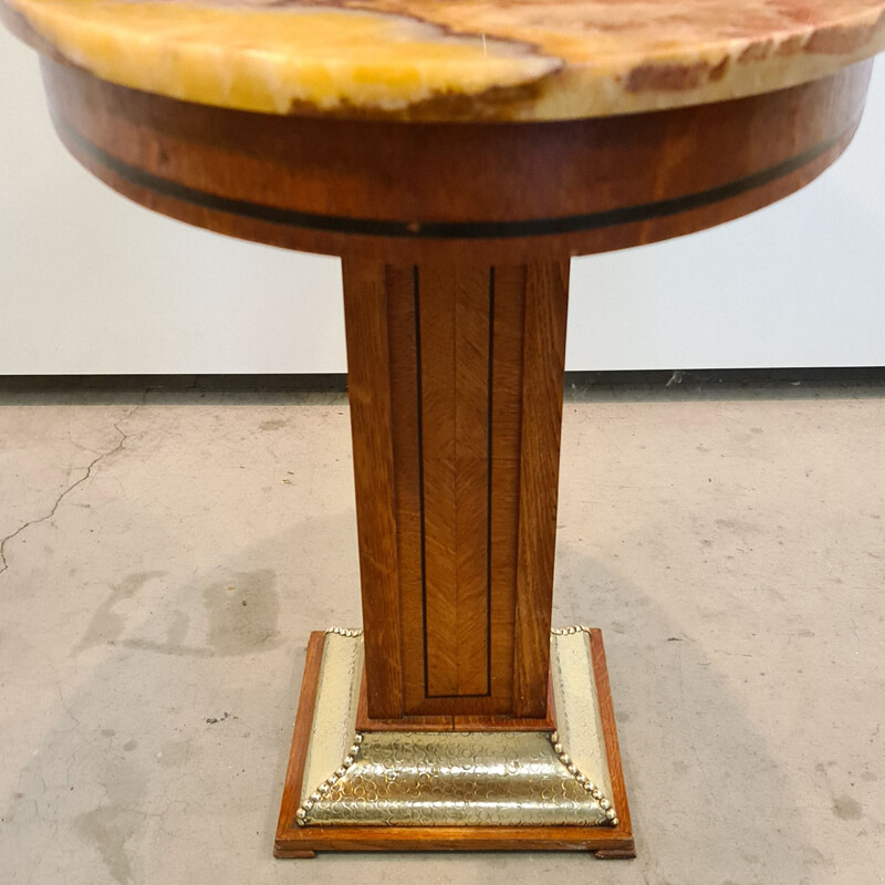 Vintage Oval center table De Coene Art Deco