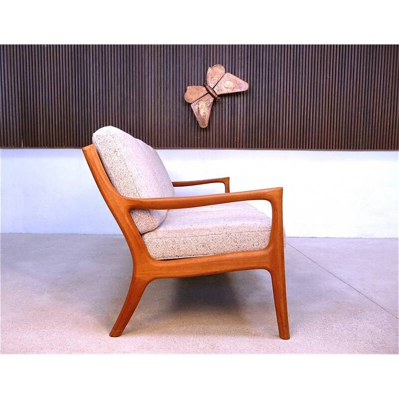 Danish teak three-seater sofa, Ole WANSCHER - 1960s