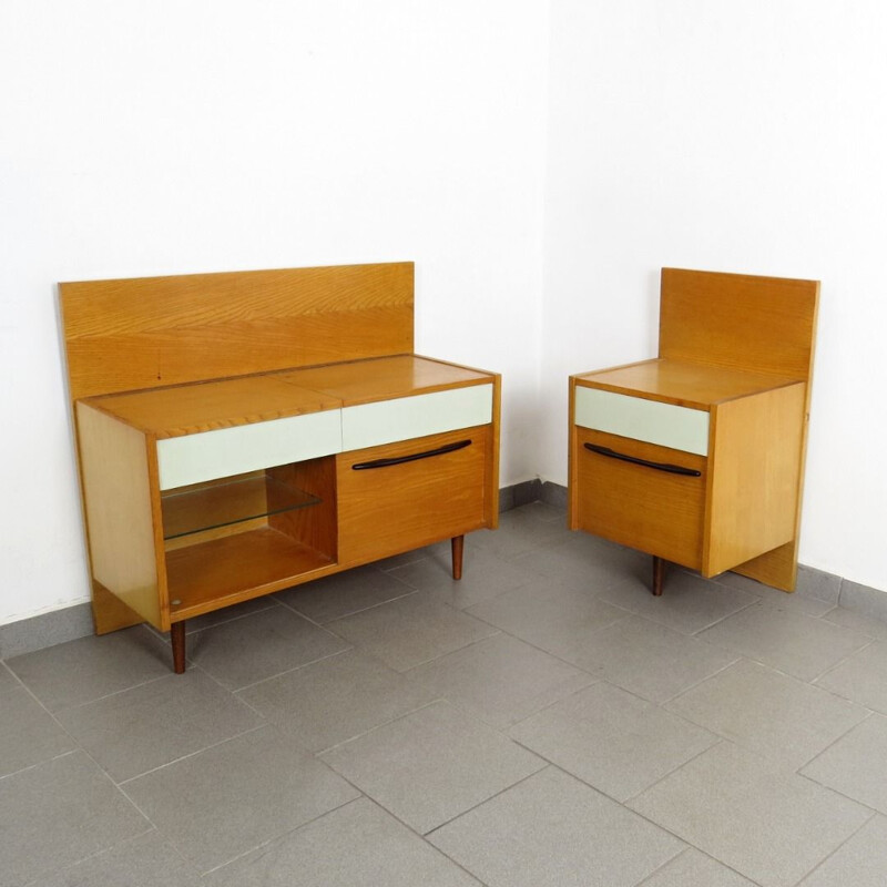 Vintage Bedside Table and Dressing Table 1960s