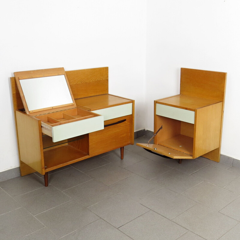 Vintage Bedside Table and Dressing Table 1960s
