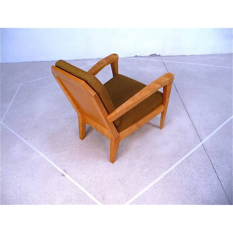 Schiller Möbel "Anthroposophical" easy chair in wood, Felix KAYSER - 1930s