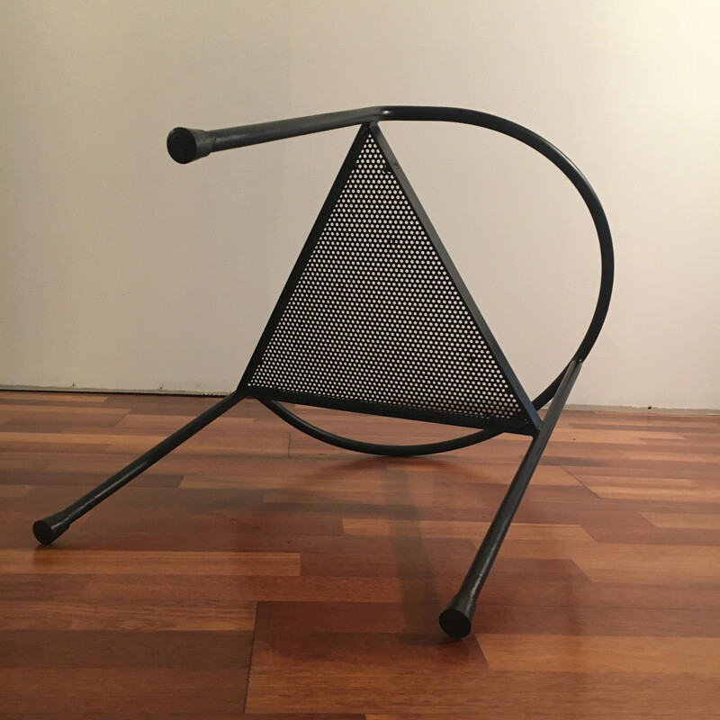 Cadeira triangular de pernas Farma 3 com triângulo vintage
