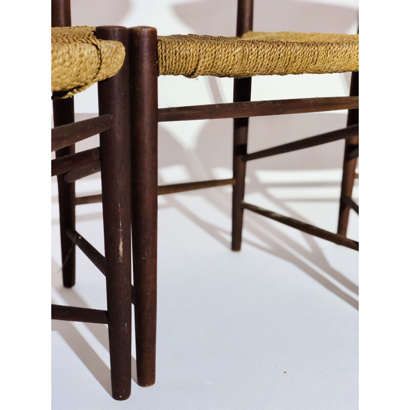 lot de 4 chaises vintage Peter Hvidt