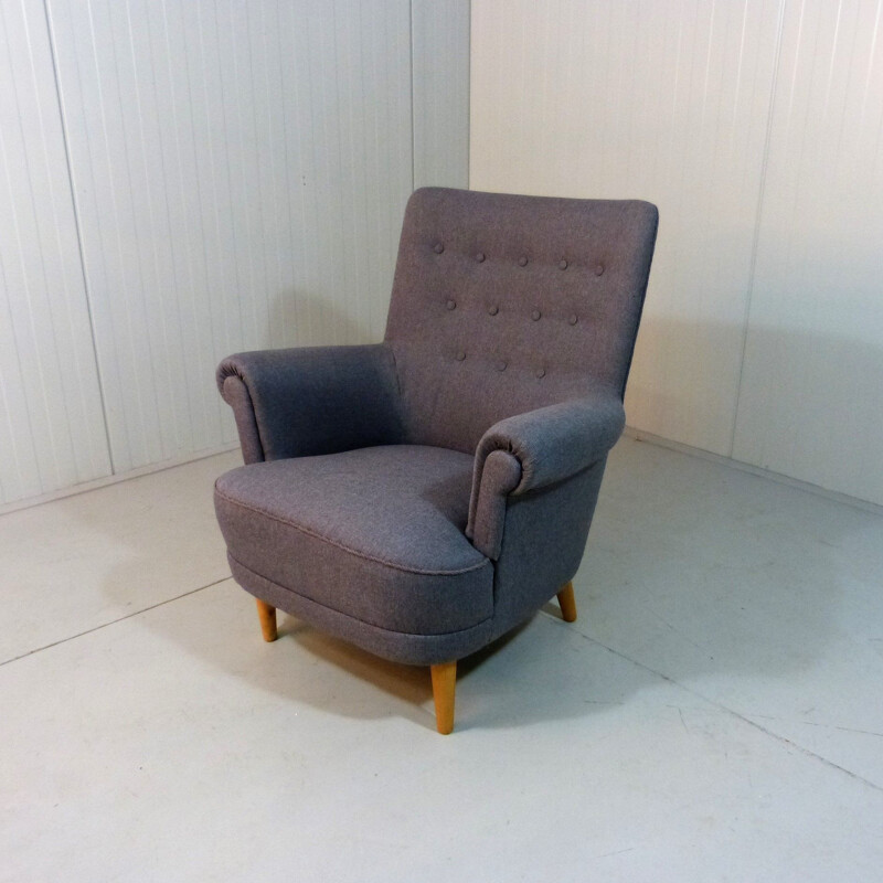 Vintage Hemmakväll fauteuil van Carl Malmsten Zweden