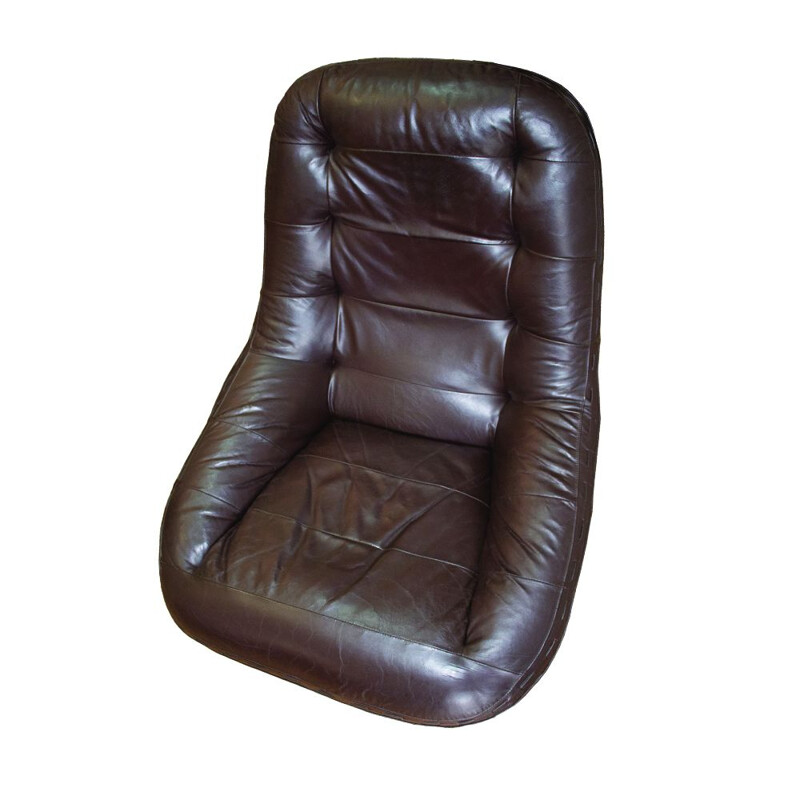 Fauteuil lounge vintage avec ottoman de Jean Gillon pour Probel Brésilien 1960