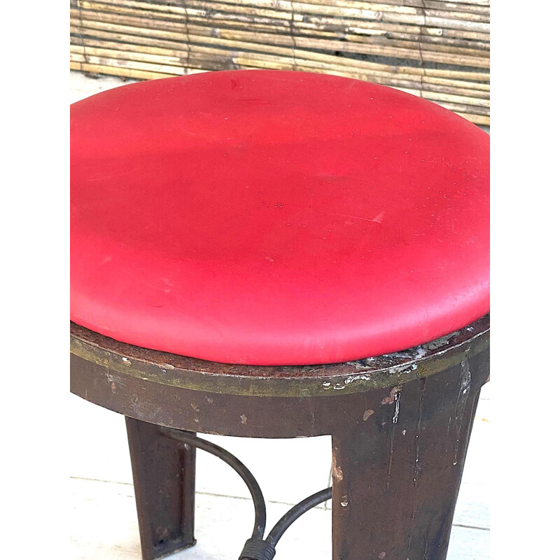 Vintage metal stool 1960