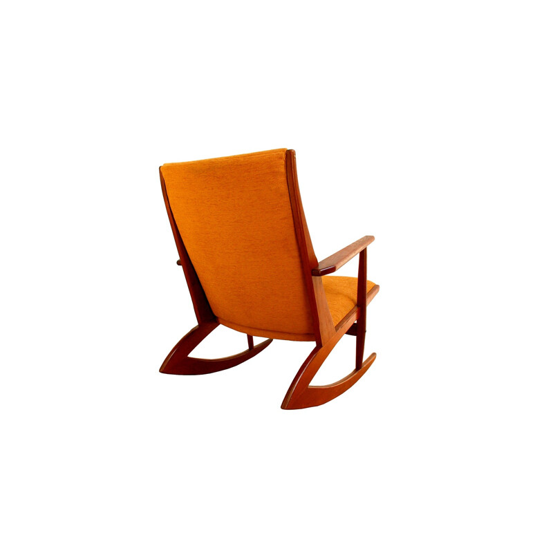 Kubus "boomerang" rocking chair in teak, Søren Georg JENSEN - 1960s