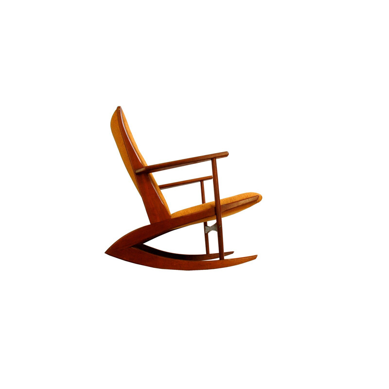 Kubus "boomerang" rocking chair in teak, Søren Georg JENSEN - 1960s